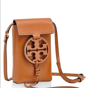 Tory Burch Miller Leather Smartphone Crossbody EUC